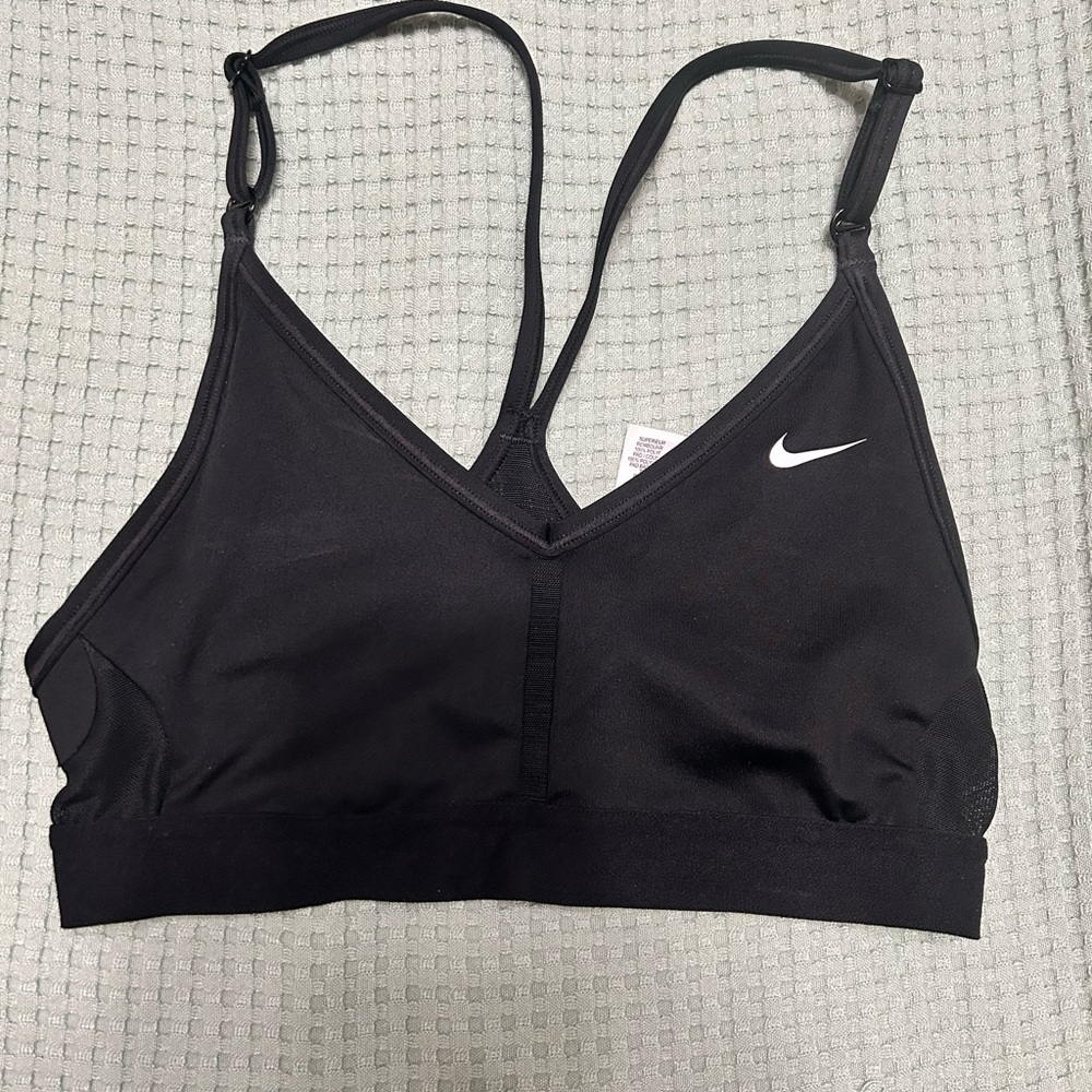 Nike Black Sports Bra with V-Back Design